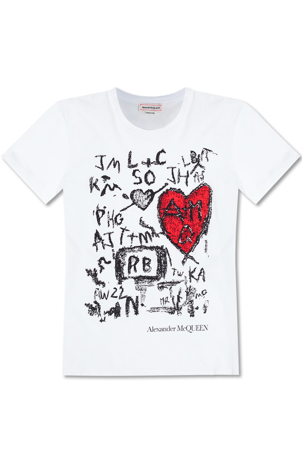 printed t shirt alexander mcqueen t shirt qzaaz - Printed T